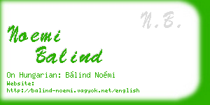 noemi balind business card
